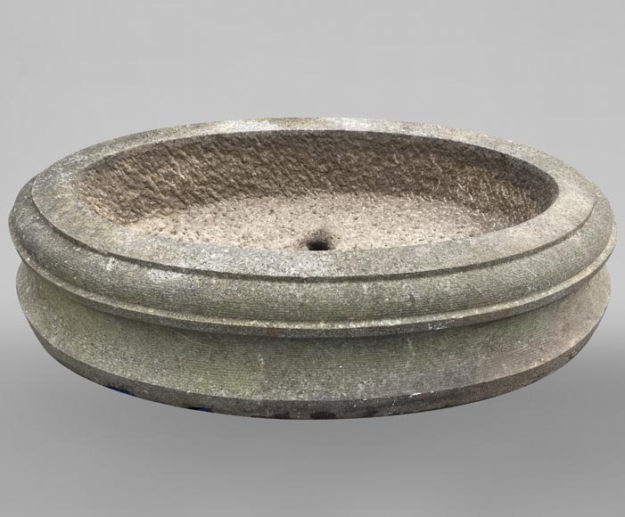 Important moulded oval planter Important moulded oval planter-0