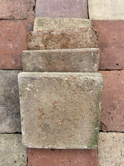 Set of around 13,5 m² of terracotta floor tiles Set of around 13,5 m² of terracotta floor tiles-3