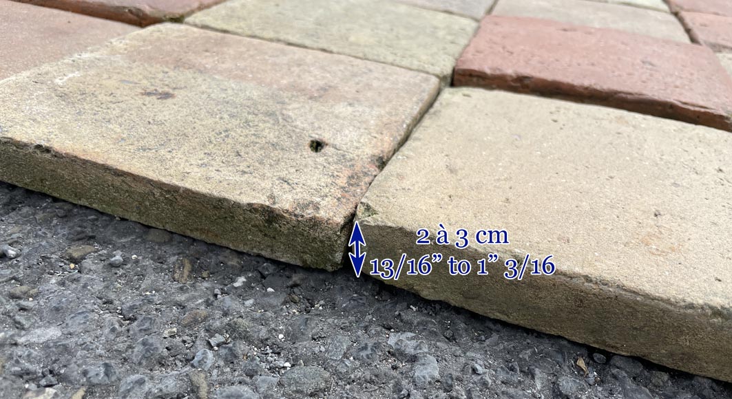 Set of around 13,5 m² of terracotta floor tiles Set of around 13,5 m² of terracotta floor tiles-6