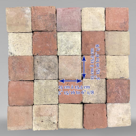 Set of around 13,5 m² of terracotta floor tiles Set of around 13,5 m² of terracotta floor tiles-8