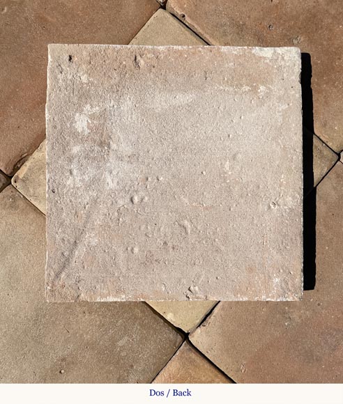 Set of 13,5 m² of terracotta floor tiles in square shape Set of 13,5 m² of terracotta floor tiles in square shape-2