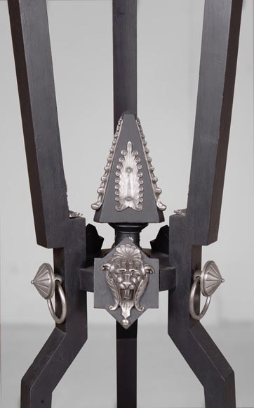 Charles-Guillaume DIEHL, Pair of Pedestals in wood and Bronze, circa 1870-8