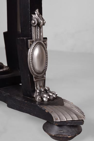 Charles-Guillaume DIEHL, Pair of Pedestals in wood and Bronze, circa 1870-11