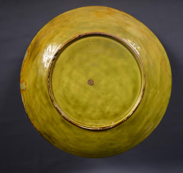 VILMOS ZSOLNAY (attributed to), Earthenware plate with a swan decoration, late 19th century VILMOS ZSOLNAY (attributed to), Earthenware plate with a swan decoration, late 19th century-7