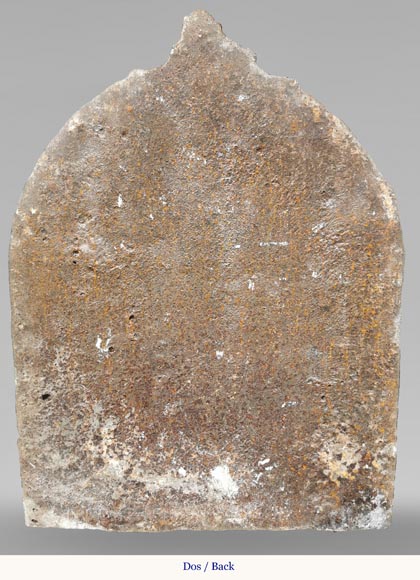 Beautiful antique fireback with Albert de Luynes's coat of arms, 17th century Beautiful antique fireback with Albert de Luynes's coat of arms, 17th century-12