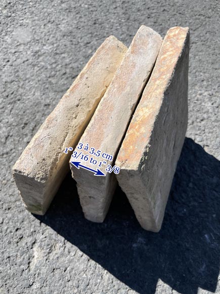 Small batch of around 4 m² of terracotta floor tiles Small batch of around 4 m² of terracotta floor tiles-4