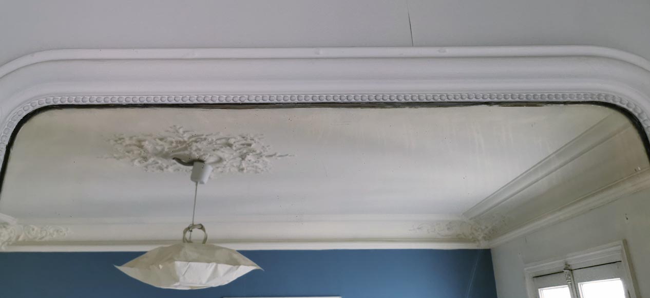 Simple trumeau painted in white Simple trumeau painted in white-1