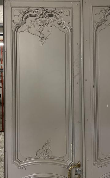 Two Louis XVI style double landing doors Two Louis XVI style double landing doors-2