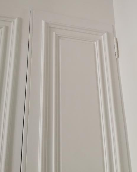 Pair of Régence style double dual-sided doors with roses Pair of Régence style double dual-sided doors with roses-3