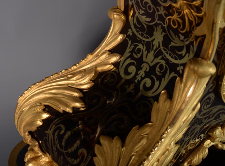 Jacques THURET (1669-1738) - Astronomical clock in a Boulle marquetry box attributed to Alfred-Emmanuel BEURDELEY (1847-1919) - Old collection of the duke of Mouchy Jacques THURET (1669-1738) - Astronomical clock in a Boulle marquetry box attributed to Alfred-Emmanuel BEURDELEY (1847-1919) - Old collection of the duke of Mouchy-13