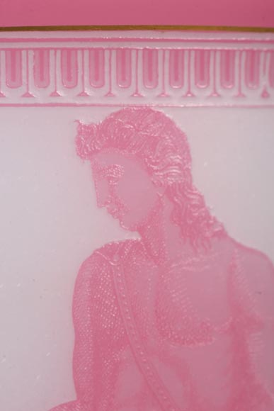 CRISTALLERIE DE BACCARAT, Neo-Greek, krater-shaped vase, made out of coated crystal, and etched through hydrofluoric acid, 1867 World’s Fair CRISTALLERIE DE BACCARAT, Neo-Greek, krater-shaped vase, made out of coated crystal, and etched through hydrofluoric acid, 1867 World’s Fair-9