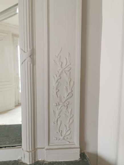 Louis XVI style trumeau with a crown and garlands of flowers Louis XVI style trumeau with a crown and garlands of flowers-4