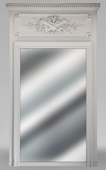 Trumeau in stucco and painted wood Trumeau in stucco and painted wood-0