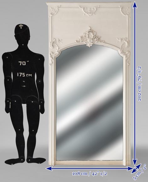 Louis XV style trumeau with asymmetrical shell decoration Louis XV style trumeau with asymmetrical shell decoration-6