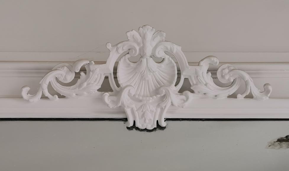 Trumeau in stucco and painted wood in the Regence style Trumeau in stucco and painted wood in the Regence style-1