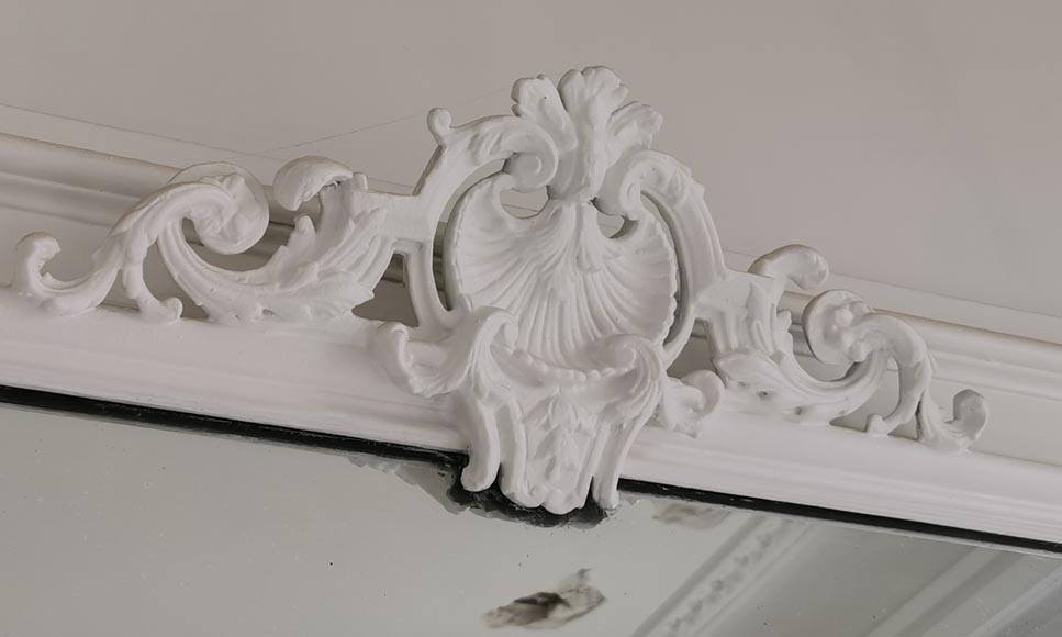 Trumeau in stucco and painted wood in the Regence style Trumeau in stucco and painted wood in the Regence style-2