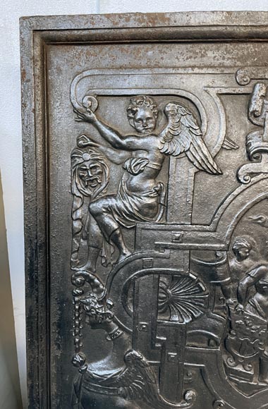 Fireback with a very rich decoration of the Old Testament Fireback with a very rich decoration of the Old Testament-1