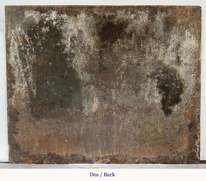 Antique fireback with Hercules columns and laurel branch Antique fireback with Hercules columns and laurel branch-6