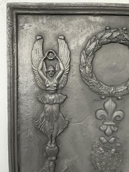 Fireback with Nike and music instrument Fireback with Nike and music instrument-1