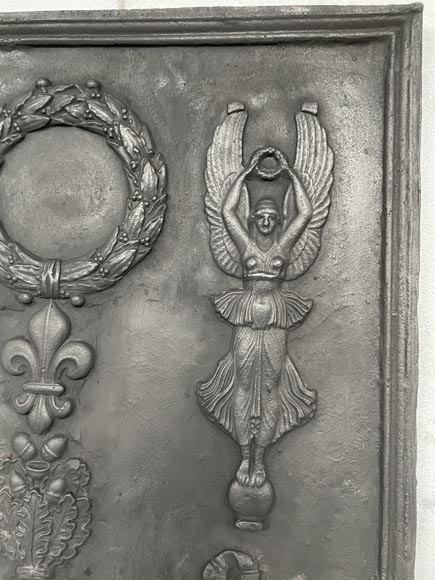 Fireback with Nike and music instrument Fireback with Nike and music instrument-3