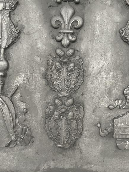 Fireback with Nike and music instrument Fireback with Nike and music instrument-5