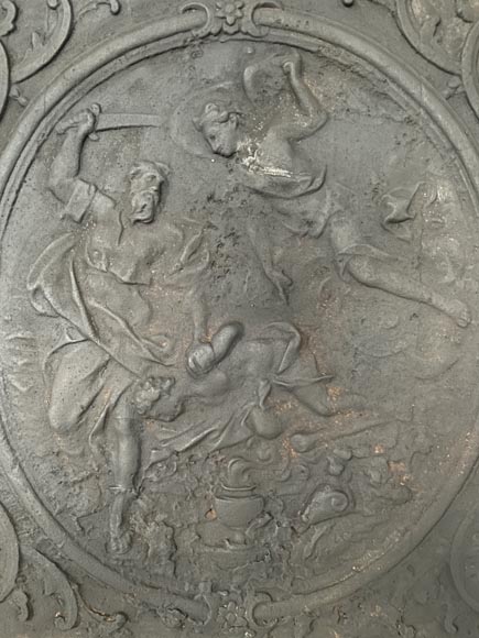 Beautiful cast iron fireback Beautiful cast iron fireback