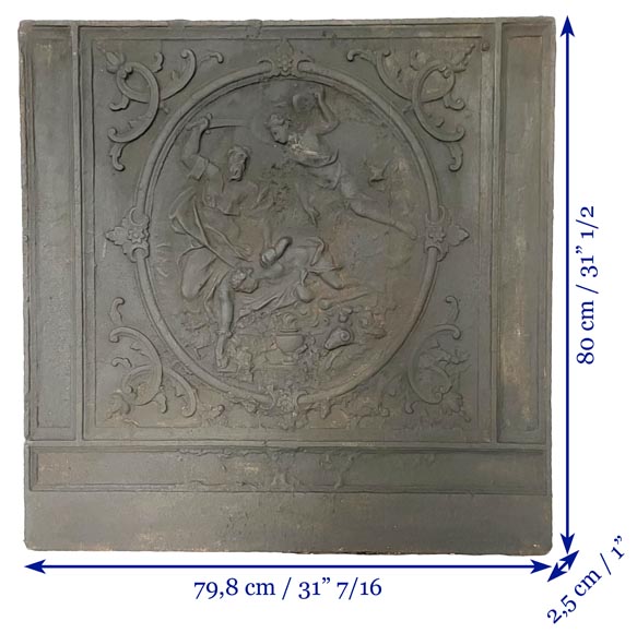 Beautiful cast iron fireback Beautiful cast iron fireback