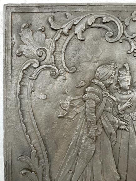 Louis XV style fireback Louis XV style fireback