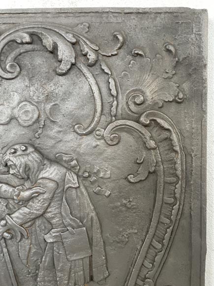 Louis XV style fireback Louis XV style fireback