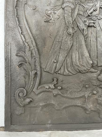 Louis XV style fireback Louis XV style fireback