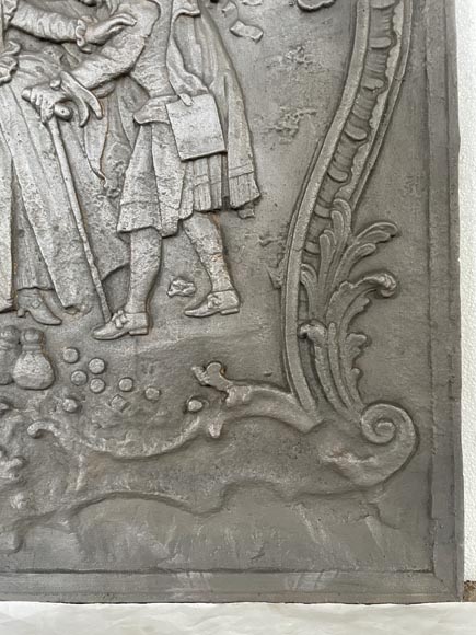 Louis XV style fireback Louis XV style fireback