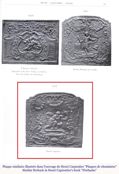 Louis XV style fireback Louis XV style fireback