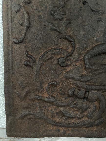 Louis XV style fireback Louis XV style fireback