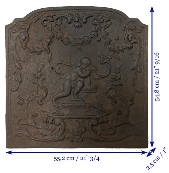 Louis XV style fireback Louis XV style fireback