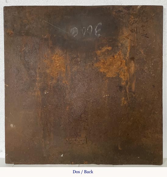 Fireback with peasant scene décor Fireback with peasant scene décor-6