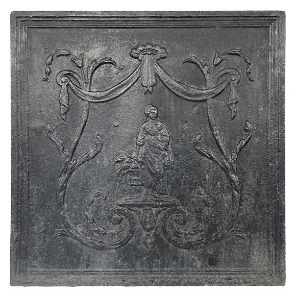 Antique fireback with the allegory of Ceres Antique fireback with the allegory of Ceres-0