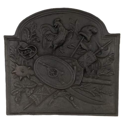 Modern fireback with the French Revolution attributs