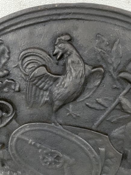 Modern fireback with the French Revolution attributs Modern fireback with the French Revolution attributs-2