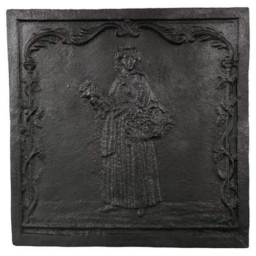 Cast iron fireback 