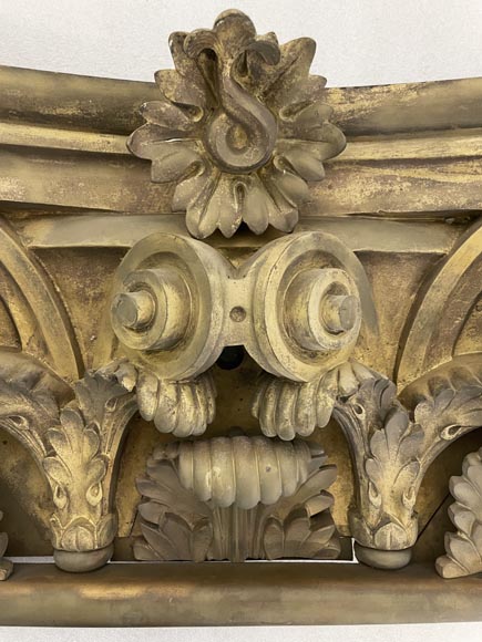 Gaston de PONTALBA - Series of eight composite capitals and bases for pilasters in gilt bronze 1853 Gaston de PONTALBA - Series of eight composite capitals and bases for pilasters in gilt bronze 1853-6