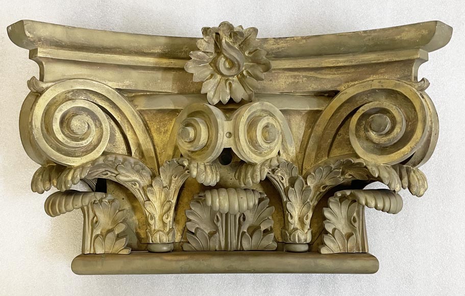 Gaston de PONTALBA - Series of eight composite capitals and bases for pilasters in gilt bronze 1853 Gaston de PONTALBA - Series of eight composite capitals and bases for pilasters in gilt bronze 1853-12