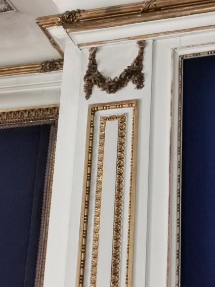 Louis XVI style trumeau with friezes and flowers crowns Louis XVI style trumeau with friezes and flowers crowns-3