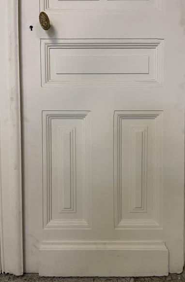 Important door with four leaves paneled decoration and small roses Important door with four leaves paneled decoration and small roses-9