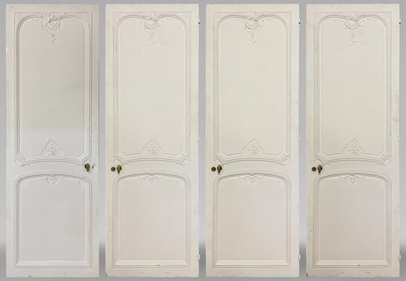 Series of four simple Louis XV style doors Series of four simple Louis XV style doors-0