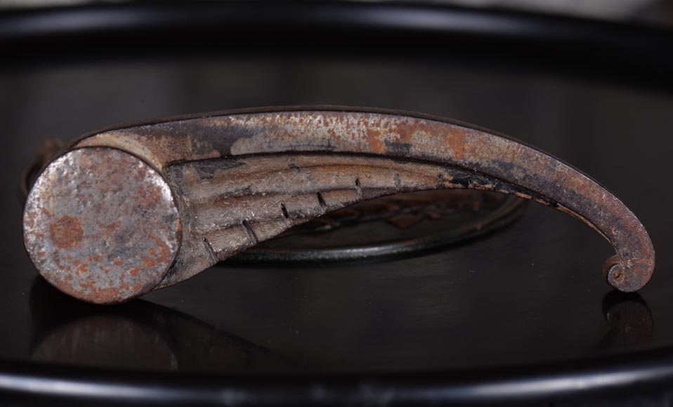 Armand Albert RATEAU (création) Baguès FRÈRES (exécution) double-porte Art déco en fer forgé polychrome au décor de palmiers, après 1925 Armand Albert RATEAU (création) Baguès FRÈRES (exécution) double-porte Art déco en fer forgé polychrome au décor de palmiers, après 1925-17