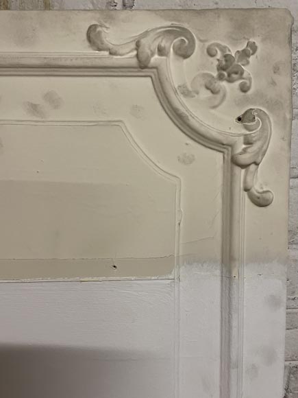 Louis XV style white trumeau with a Rococo decoration Louis XV style white trumeau with a Rococo decoration-4