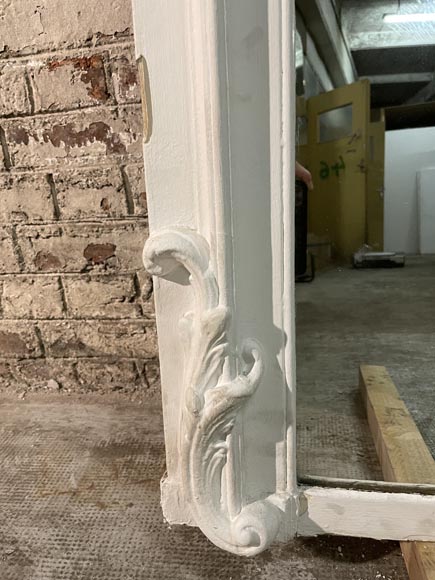 Louis XV style white trumeau with a Rococo decoration Louis XV style white trumeau with a Rococo decoration-7