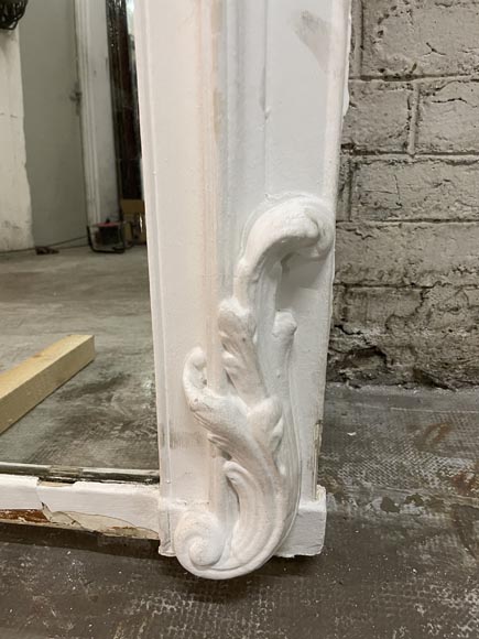 Louis XV style white trumeau with a Rococo decoration Louis XV style white trumeau with a Rococo decoration-8