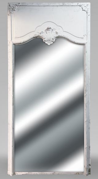 Large Louis XV style trumeau with a shell, late 19th century Large Louis XV style trumeau with a shell, late 19th century-0