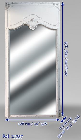 Large Louis XV style trumeau with a shell, late 19th century Large Louis XV style trumeau with a shell, late 19th century-7